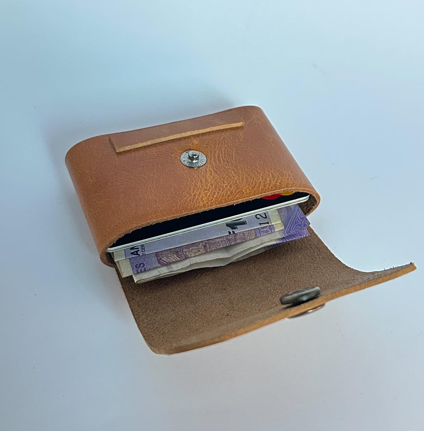 "Anvaya Dual Utility Leather Mini Case – Earphone & Card Holder | Compact Travel Wallet"